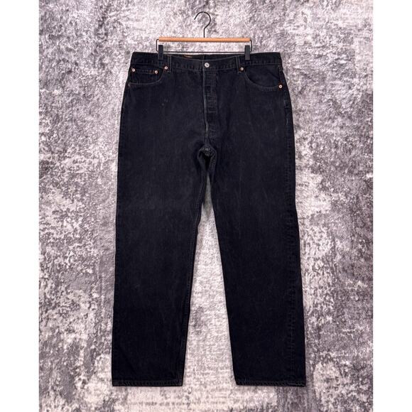 Vintage Levis Jeans 40 x 32 Mens 501 Made in Mexico Black Wash Denim